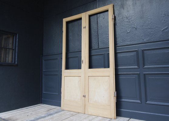 Antique Double Door in Pine, 1890s-TAT-1767899