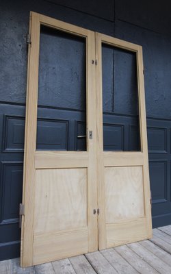 Antique Double Door in Pine, 1890s-TAT-1767899