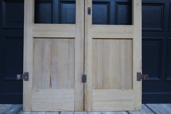 Antique Double Door in Pine, 1890s-TAT-1767901