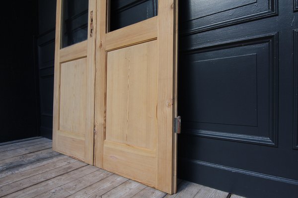 Antique Double Door in Pine, 1890s-TAT-1767896