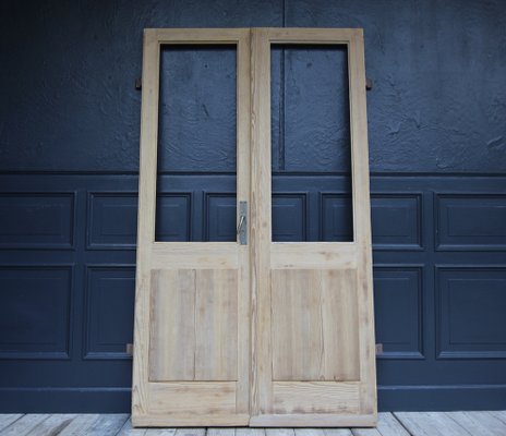 Antique Double Door in Pine, 1890s-TAT-1767901