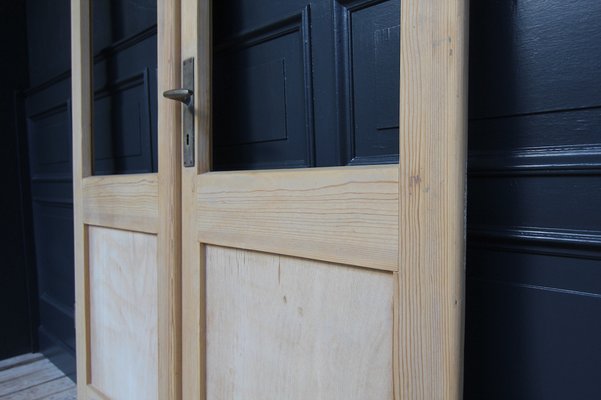 Antique Double Door in Pine, 1890s-TAT-1767899