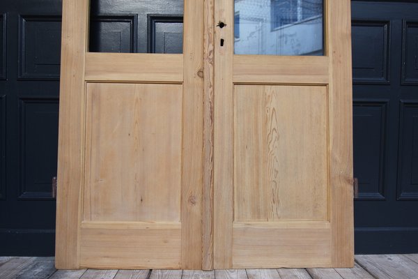 Antique Double Door in Pine, 1890s-TAT-1767896