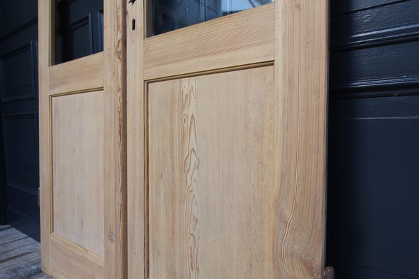 Antique Double Door in Pine, 1890s-TAT-1767896