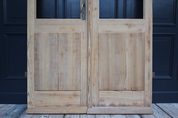 Antique Double Door in Pine, 1890s-TAT-1767901