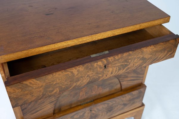 Antique Dresser of Mahogany with Inlaid Wood, 1840s-UY-980677