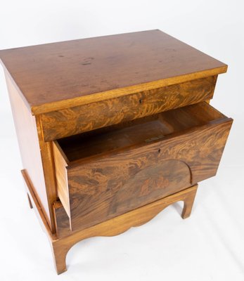 Antique Dresser of Mahogany with Inlaid Wood, 1840s-UY-980677