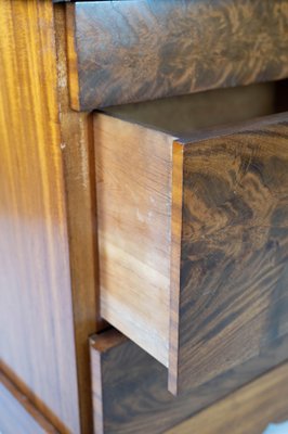 Antique Dresser of Mahogany with Inlaid Wood, 1840s-UY-980677