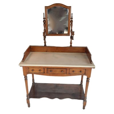 Antique Dressing Table With Mirror, Spain-TCS-1282803