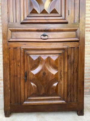 Antique Dutch Baroque Light Oak Cupboard or Cabinet, 18th Century-NOU-1743103