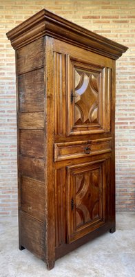 Antique Dutch Baroque Light Oak Cupboard or Cabinet, 18th Century-NOU-1743103