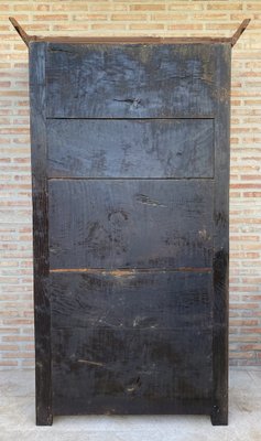 Antique Dutch Baroque Light Oak Cupboard or Cabinet, 18th Century-NOU-1743103