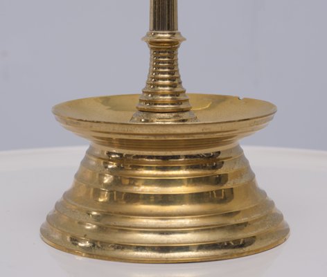 Antique Dutch Brass Collar Candle Holder-GCG-1156023