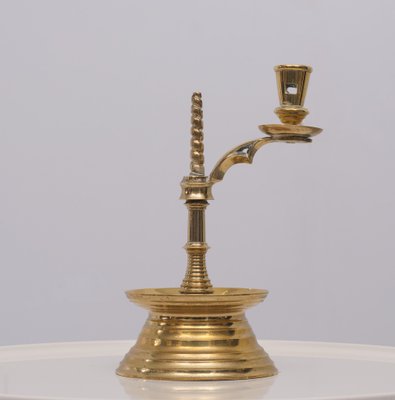 Antique Dutch Brass Collar Candle Holder-GCG-1156023