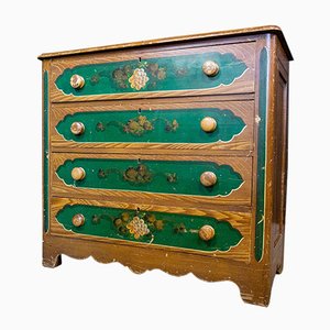 Antique Dutch Hand-Painted Dresser, 1900s-IA-736524