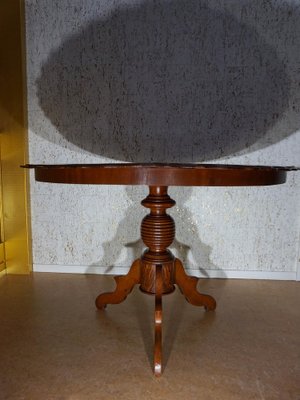 Antique Dutch Mahogany Dining Table-EA-1792580