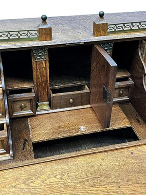 Antique Dutch Secretaire in Oak-UCH-1224435