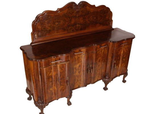 Antique Early 20th Century Venetian Baroque Sideboard in Walnut from Testolini & Salviati-NJV-762373