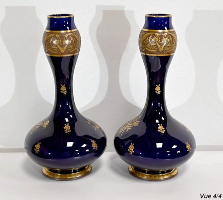 Antique Earthenware Vases by Jaget & Pinon, Set of 2-RVK-1395120