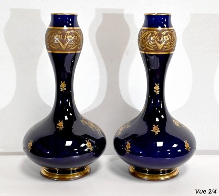 Antique Earthenware Vases by Jaget & Pinon, Set of 2-RVK-1395120