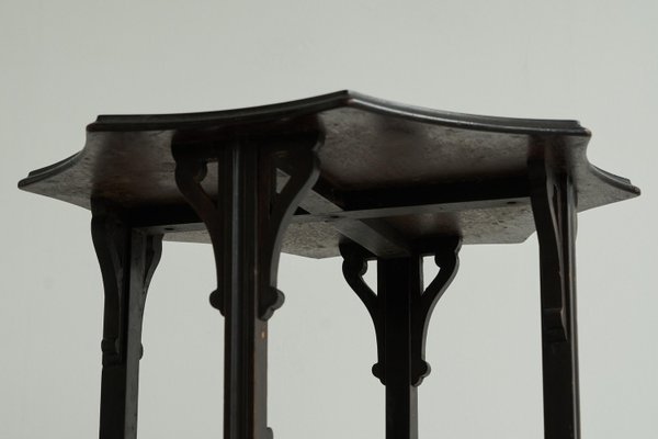 Antique Edwardian Ebonized Arts and Crafts Side Table, 1900s-FEW-2024219