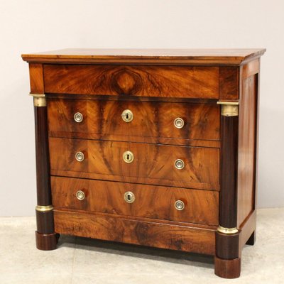 Antique Empire Chest of Drawers in Walnut-UMS-1816112