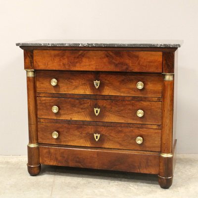 Antique Empire Chest of Drawers in Walnut-UMS-2021397