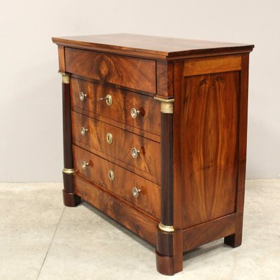 Antique Empire Chest of Drawers in Walnut-UMS-1816112