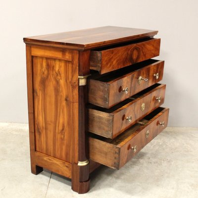 Antique Empire Chest of Drawers in Walnut-UMS-1816112