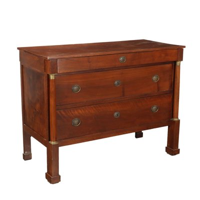 Antique Empire Chest of Drawers in Walnut, Italy, 19th Century-VMM-2023854