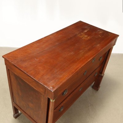 Antique Empire Chest of Drawers in Walnut, Italy, 19th Century-VMM-2023854