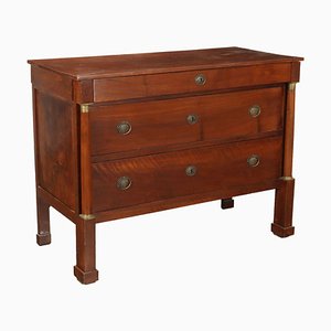 Antique Empire Chest of Drawers in Walnut, Italy, 19th Century-VMM-2023854