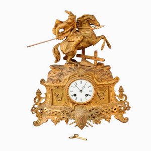 Antique Empire French Gilt Bronze Pendulum Clock-BXB-665057