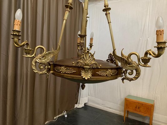 Antique Empire Gilded Bronze Chandelier-IJR-593374