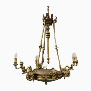 Antique Empire Gilded Bronze Chandelier-IJR-593374