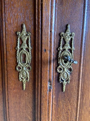 Antique Empire Oak Cabinet, 1800s-GTG-1818061