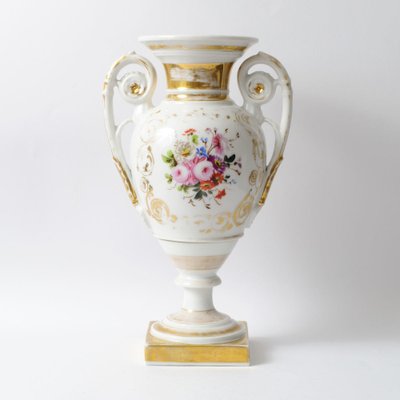 Antique Empire Style Paris Porcelain Vase-IXK-958831