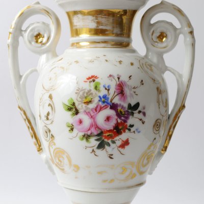 Antique Empire Style Paris Porcelain Vase-IXK-958831