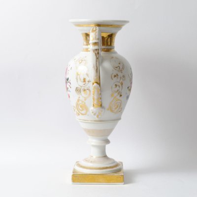 Antique Empire Style Paris Porcelain Vase-IXK-958831