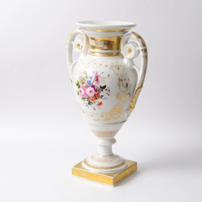 Antique Empire Style Paris Porcelain Vase-IXK-958831