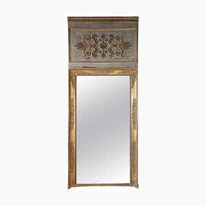 Antique Empire Trumeau Mirror in Carved and Gilt Wood, 1810-TDA-1452554