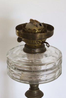 Antique English Brass Oil Lamp from Sherwoods Ltd-QES-675568