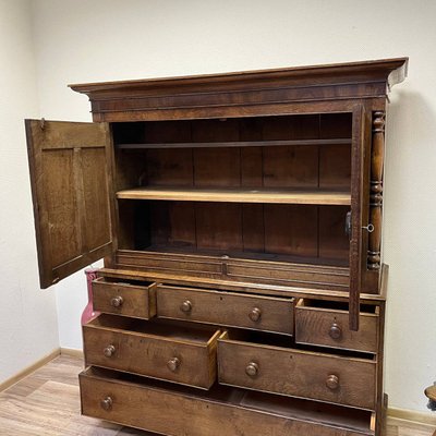 Antique English Bread Cupboard in Oak, 1850s-ALF-2033613