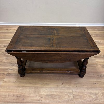 Antique English Butlers Tray Table in Oak, 1900s-ALF-2033500