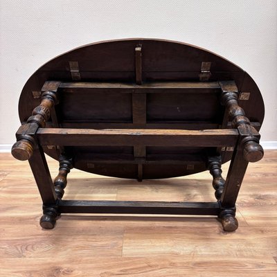 Antique English Butlers Tray Table in Oak, 1900s-ALF-2033500