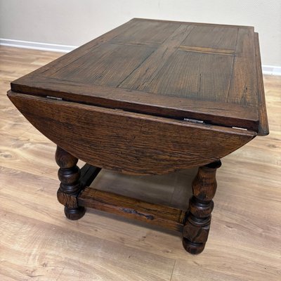 Antique English Butlers Tray Table in Oak, 1900s-ALF-2033500