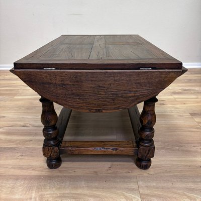 Antique English Butlers Tray Table in Oak, 1900s-ALF-2033500