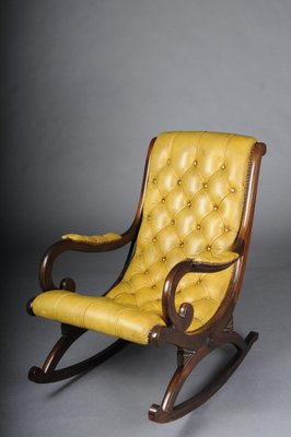 Antique English Chesterfield Rocking Chair-FLW-1752115