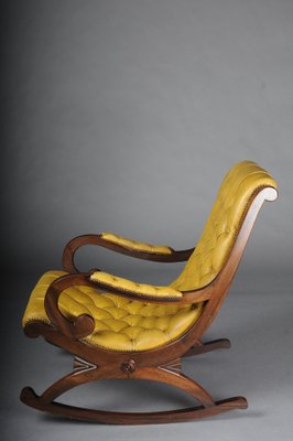 Antique English Chesterfield Rocking Chair-FLW-1752115