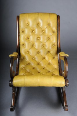 Antique English Chesterfield Rocking Chair-FLW-1752115